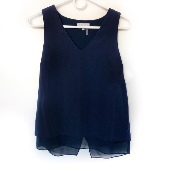 1. STATE Short Sleeve Double Layer Tank Top - Picture 4 of 6